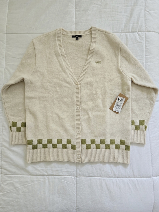 Vans Sweaters - Van's Lowcheck Cardigan | Turtledove | XS/S